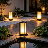 Lampe de sol extérieure décorative en acrylique IP65 étanche pour jardin, rue, camping, villa, pelouse