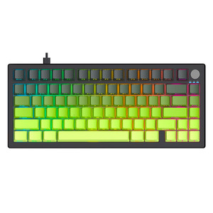 <span class=keywords><strong>Clavier</strong></span> de jeu pour <span class=keywords><strong>ordinateur</strong></span> de bureau multimédia compact de haute qualité en gros, 75 %, 81 touches, rétroéclairage LED - Product Image 1