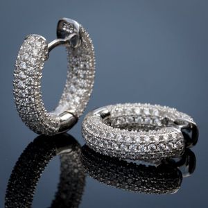 Orecchini a Cerchio con Charm Geometrico Rotondo per Donne, Stile Romantico per Fidanzamento, Uso Quotidiano e Ufficio - Product Image 1