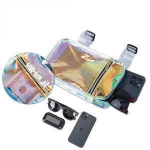 Sac de jambe holographique laser PU pour l'extérieur, sac de fête pour téléphone, sac de cuisse - Product Image 2