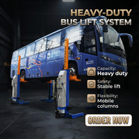 Solo 5 Conjuntos Disponibles, Precio Especial de Oferta, Elevador de Cuatro Postes para Reparación de Autobuses y Camiones de 7.5 Toneladas/Columna, Elevador de Columna de Alta Resistencia FC75