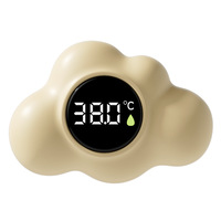 Thermomètre de bain pour bébé en plastique en forme de nuage, modèle CC-415, pour nouveau-nés et enfants, usage domestique, avec design à bulles