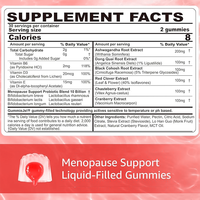 Gummies pour la ménopause en marque privée ODM/OEM, efficaces pour soulager les symptômes de la ménopause, les bouffées de chaleur et favoriser l'harmonie hormonale
