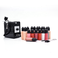 Fabricant vente chaude petit mini pistolet à air comprimé ensemble fond de teint maquillage ongles modèle pulvérisation tatouage temporaire