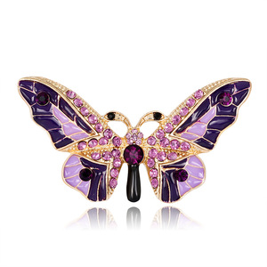 <span class=keywords><strong>Broche</strong></span> de Alta Calidad, Accesorios de Moda, Estilo Real, <span class=keywords><strong>Broche</strong></span> Doble con Gema de Mariposa - Product Image 1