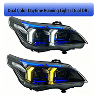 LIANGTU Nouveaux phares LED bicolores 6000K DRL Snake Eyes pour Série 5 E60 2003-2009 Ensemble complet de phares Plug&Play IP68