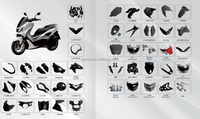 Nmax 155 NMAX155 pièces de repose-pieds arrière en alliage d'aluminium pour moto 2016-2019