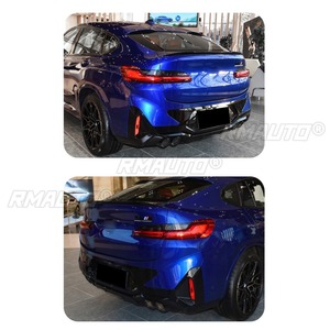 Xe Phía Sau Bumper Spoiler Lip Khuếch Tán Splitter Bóng Màu Đen Sửa Đổi Phần Cho BMW <span class=keywords><strong>X4</strong></span> G02 2022 + Phụ Kiện Xe Hơi - Product Image 6