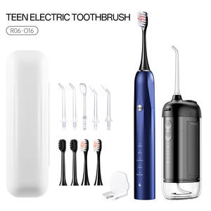 <span class=keywords><strong>Cepillo</strong></span> de Dientes Eléctrico 2 en 1 y <span class=keywords><strong>Irrigador</strong></span> Bucal, Recargable, 5 Modos, 4 Cabezales de <span class=keywords><strong>Cepillo</strong></span>, 5 Boquillas, Kit de Cuidado Bucal de Viaje - Product Image 1