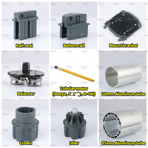 Tùy chỉnh điện ngoài trời cơ giới trong suốt dù để che nắng Windproof không thấm nước dọc con lăn mù với Đồng bằng kỹ thuật - Product Image 3