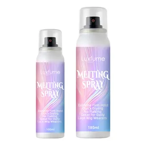 Lace Melting Spray Aerosol Wig Adhesive Private Label Ultra Hold Quick Drying Glueless Hair Melting Spray