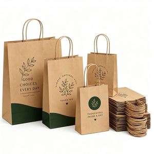 Bags With Your Own Logo Printing Take Out for Promotional Small Business Thankyou Event Gift Bag Custom <b>Paper</b> - Product Image 1
