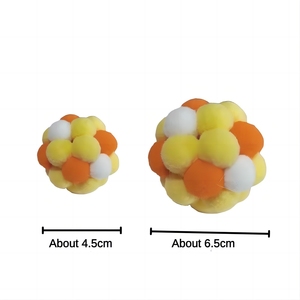 Balle de jouet <span class=keywords><strong>pour</strong></span> chat avec cloche boules colorées douces et floues cloche intégrée <span class=keywords><strong>pour</strong></span> chats jouets à mâcher interactifs <span class=keywords><strong>pour</strong></span> chaton d'intérieur - Product Image 2