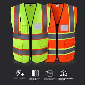 Gilet di sicurezza riflettenti personalizzati ad alta visibilità per operai edili e stradali, gilet di sicurezza riflettenti dedicati alla Coppa del Mondo - Product Image 2