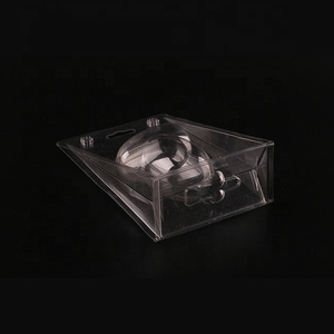 Rõ ràng tùy chỉnh gấp vỏ Ngao bao bì vỉ ba lần nhựa vỉ gói với treo giấy chèn thẻ - Product Image 4