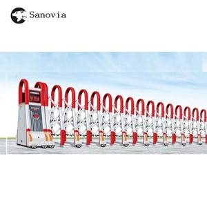 Puerta de acordeón retráctil Industrial Eléctrica más nueva puerta corredera retráctil - Product Image 6