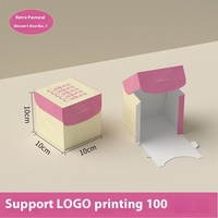 Boîte d'emballage de gâteau de dessert tiramisu en papier kraft portable personnalisé feuille de logo imprimé bricolage avec gaufrage pour la pâtisserie et les cadeaux