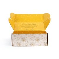 Carton d'emballage en or Boîte-cadeau d'impression de logo personnalisé Carton ondulé à 3 couches