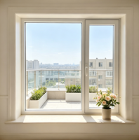 Project Outward Open Aluminum Casement Window Double Glazed Windproof Dustproof