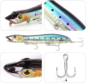 2025 nóng bán nổi mồi Pop Mồi Nhân Tạo cứng hỗn hợp màu sắc hàng đầu nước Mồi Câu Cá basspopper nước ngọt nước mặn câu cá - Product Image 3