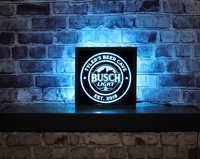 Boîte néon LED personnalisée haute luminosité en acrylique rétroéclairée, panneau mural suspendu pour bière, enseigne lumineuse