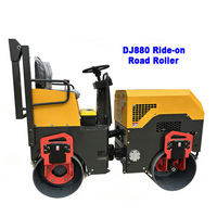 Mini rouleau compresseur à main homologué CE, petite machine vibrante pour la réparation routière
