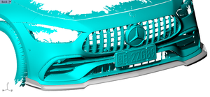 De fibra de carbono X290 labio delantero para <span class=keywords><strong>Mercedes</strong></span> Benz <span class=keywords><strong>AMG</strong></span> <span class=keywords><strong>GT</strong></span> 43 50 <span class=keywords><strong>53</strong></span> sedán 4-puerta 2019-2020 - Product Image 6