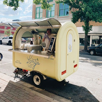 Remorque de concession, camion de nourriture commercial, camion de café, camion de crème glacée, petit camion de nourriture mobile pour la vente de restauration rapide