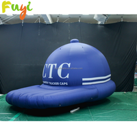 Exposición Publicidad Sombreros inflables Gigante Inflable Gorras con visera Modelo Globo Sombrero de vaquero inflable