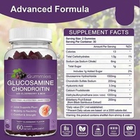 Gummies de Glucosamine et Chondroïtine OEM/ODM avec Baies d'Agripa et MSM pour le Soutien Articulaire et le Système Immunitaire, 60 Gummies