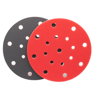 Di alta qualità personalizzabile rotondo marrone spugna carta vetrata riutilizzabile pellicola di supporto OEM/ OBM rimozione della ruggine lucidatura supporto personalizzato - Product Image 4