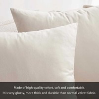 Oreiller en velours de haute qualité couvre classique Simple moderne bois doux velours oreiller coussin pour la maison canapé décoratif