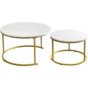 Oem Nordic Modern Luxury Marble Top Round <b>Nesting</b> <b>Coffee</b> <b>Table</b> <b>Set</b> for Home Apartment Office Bar Perfect Living Room Furniture - Product Image 4