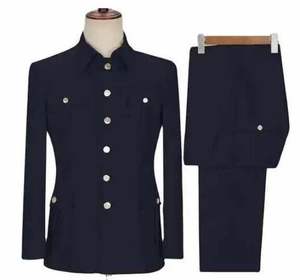 2025 Men's <strong>Suit</strong> 2 Pieces African Clothing Workwear Style Simple <strong>Suit</strong> for Men Slim Fit <strong>Suit</strong> Stand Collar <strong>Safari</strong> - Product Image 4