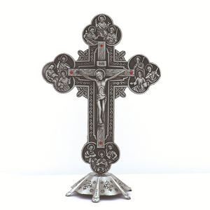 Estátua Colecionável de Anjo com Cruz Sagrada Personalizada com LOGO, Estátua de Metal para Presentes e Decoração de Igreja em Casa - Product Image 5