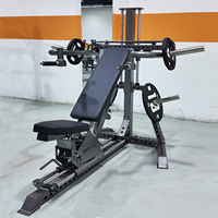 Machine de musculation multifonctionnelle avec banc inclinable réglable, équipement de salle de sport commercial pour l'entraînement du haut du corps