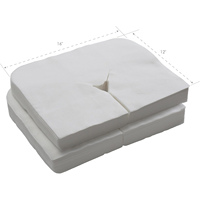 Coussin de tête jetable pour lit de massage des pieds de salon de beauté, non tissé, doux, respirant, hygiénique, portable