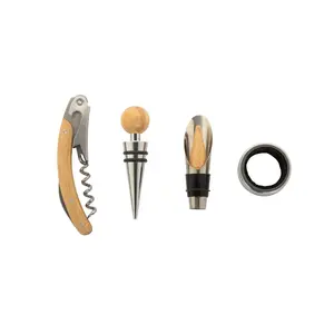 Juego de vino Nebbiolo de bambú, merchandising sostenible - Product Image 6