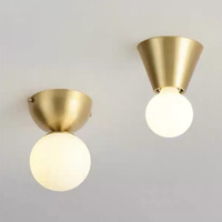 Mini lustre LED en fer de style ferme, luminaire de plafond, allée, chambre à coucher, balcon, chevet, montage en surface, blanc froid, petit luminaire mural commercial