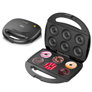 Máquina para Hacer Mini <span class=keywords><strong>Donuts</strong></span> RAF New Cupcake de 6 Agujeros, Máquina para Hacer Pasteles, Cake Pops, Waffles y <span class=keywords><strong>Donuts</strong></span> para el Desayuno - Product Image 1