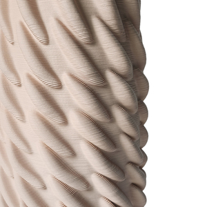 Vaso in ceramica contemporaneo con design stampato in 3D per l'arredamento del soggiorno - Product Image 4