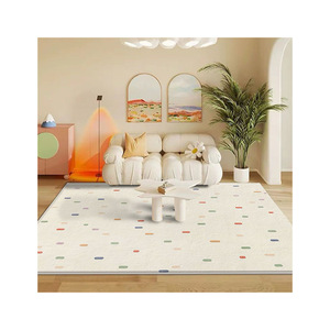 Tappeto in Cashmere Filato a Pois Ondulati Color Crema, Isolante Acustico, Spesso, per Soggiorno, Camera da Letto, Comodino, Uso Domestico, Vendita all'Ingrosso - Product Image 5