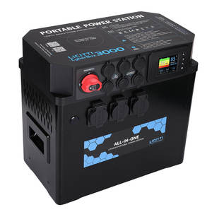 Licitti Supply Génération solaire rechargeable extérieure Lifepo4 Centrale électrique portable de 3000 watts 12.8V 300AH - Product Image 2