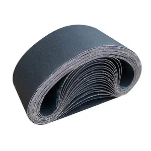 कारखाने की बिक्री imap y536 x-wt अनुकूलित आकार काले सिलिकॉन कार्बाइड कपड़े बेल्ट लकड़ी और धातु के काम के लिए