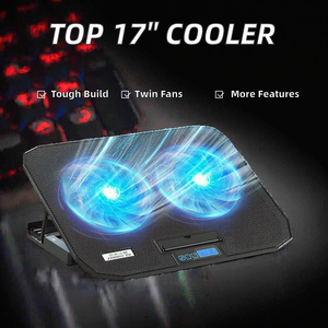 <span class=keywords><strong>Refroidisseur</strong></span> d'ordinateur <span class=keywords><strong>portable</strong></span> à double ventilateur le plus vendu, refroidissement silencieux, pour ordinateur <span class=keywords><strong>portable</strong></span> de jeu de <span class=keywords><strong>17</strong></span> <span class=keywords><strong>pouces</strong></span>, en plastique, en stock - Product Image 4