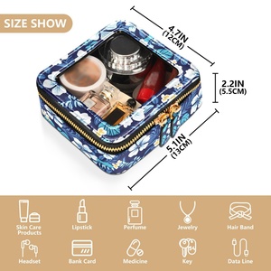 Bolsa de Maquillaje Personalizada con Logotipo para Niñas, Caja de Cosméticos Portátil de Viaje, Bolsa de Almacenamiento de Maquillaje de PVC con Cierre de Cremallera - Product Image 3