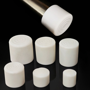 Fundas de Goma Blancas para Tubos de 6mm-50mm, Protectores Duraderos para Patas de Mesa y Silla, Accesorios para Patas de Muebles - Product Image 1