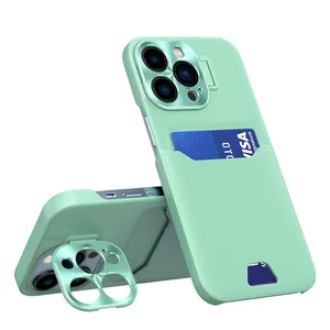 Funda de cuero Pu A prueba de golpes para teléfono móvil, carcasa con soporte para tarjeta para Samsung Note 20 S22 Ultra, para Iphone 14Pro Max