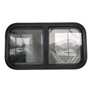 2024 TONGFA E-mark Certification Aluminum Alloy Double Glaze Acrylic Sliding Window With RV Motorhome Caravan Camper Trailer