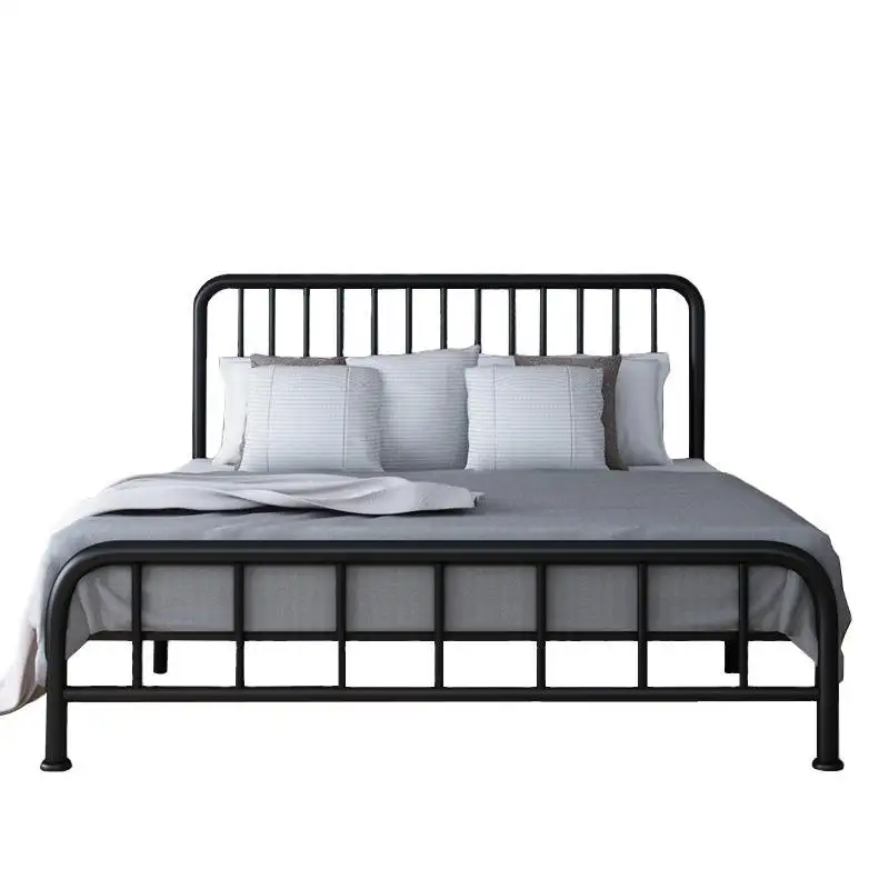 Kainice High quality metal beds black king size bed frame furniture double bed queen size for Living Room